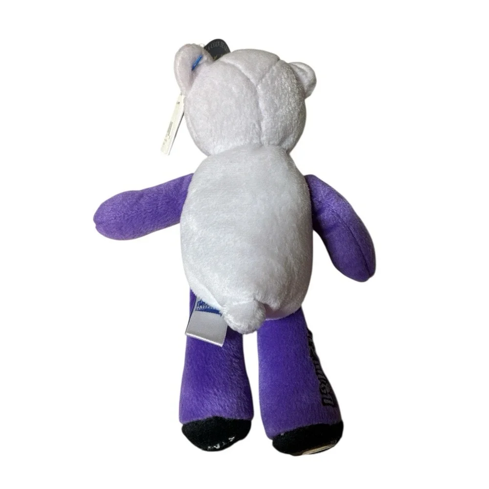 Limited Treasures Pennsylvania State‎ Quarter Coin Bear Plush 2002 PA Purple NWT